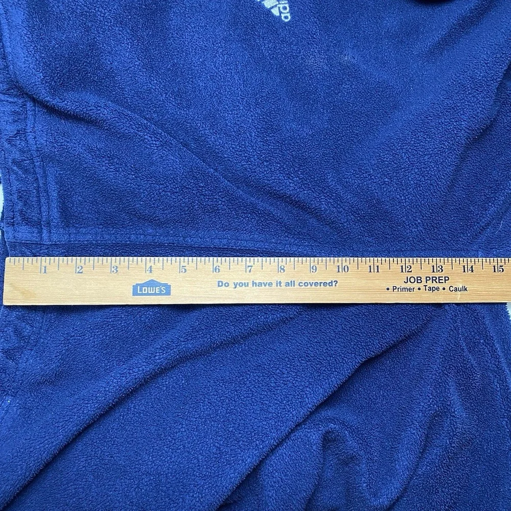 90s Adidas Sweatpants 2XL (Long) Pile Fleece Baggy Navy